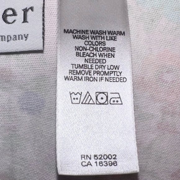 Villager Liz Claiborne Floral Cotton Blazer Jacket Size 14 Spring Garden - Picture 15 of 16